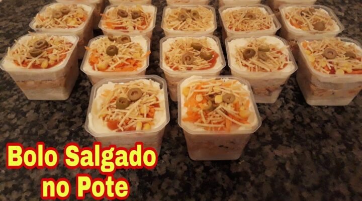 Receitas Deliciosas Faça e venda | Bolo Salgado no Pote | Lucro Garantido