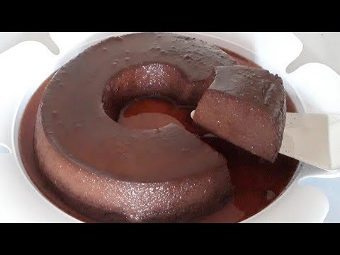 Receitas Deliciosas Pudim de chocolate feito na boca do fogão em 30 minutos