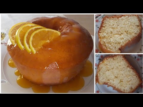 Receitas Deliciosas Bolo Fofinho de Laranja com Cobertura