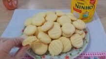 Receitas Deliciosas DERRETE NA BOCA, BISCOITINHO DE LEITE CONDENSADO COM LEITE NINHO, SIMPLES E FÁCIL DE FAZER