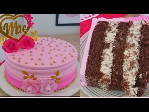 Receitas Deliciosas Bolo de Flocos com Massa de chocolate | Bolo com mais de 3 kilos | Bolo Especial dia das Mães