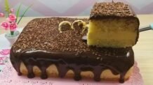 Receitas Deliciosas BOLO DE MARACUJÁ GELADO COM COBERTURA DE CHOCOLATE