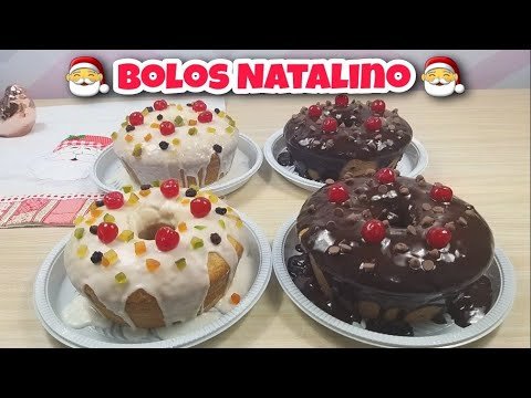 Receitas Deliciosas 2 Sabores de BOLOS NATALINO De Chocolate e Frutas Cristalizadas | Bolotone | FAÇA E VENDA