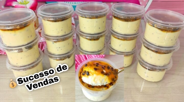 Receitas Deliciosas Essa SOBREMESA no POTE é SUCESSO de VENDAS – Sobremesa no Pote de Maracujá – Venda muito!