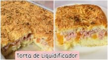 Receitas Deliciosas Torta de Liquidificador de Presunto e Queijo com Massa super Fofinha