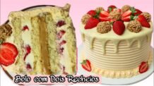 Receitas Deliciosas VOCÊS PRECISAM FAZER ESSA COMBINAÇÃO DE RECHEIOS 😍 BOLO COM DOIS RECHEIOS PARA FESTAS E ANIVERSÁRIO