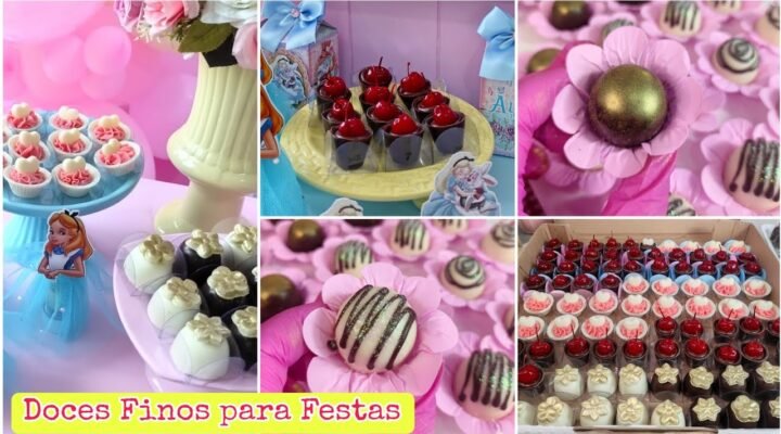 Receitas Deliciosas 3 Opções de Doces Finos para festas e aniversários – Fazendo mais de 100 docinhos