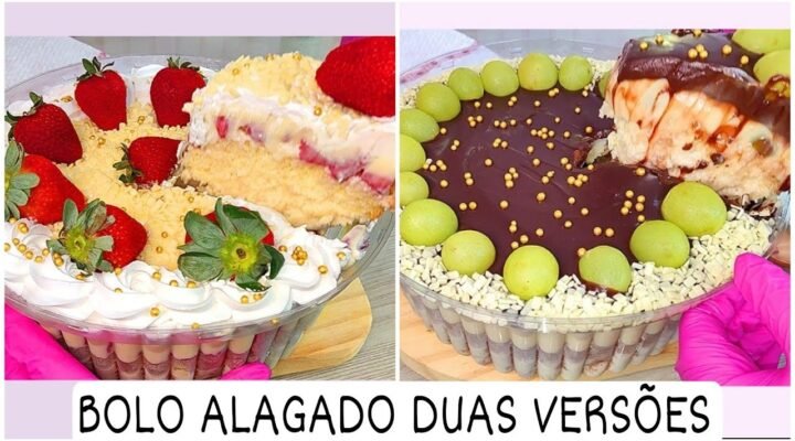 Receitas Deliciosas MINHAS DUAS VERSÕES DO BOLO ALAGADO QUE VIRALIZOU NA INTERNET – VAI VENDER MUITO NO NATAL E ANO NOVO