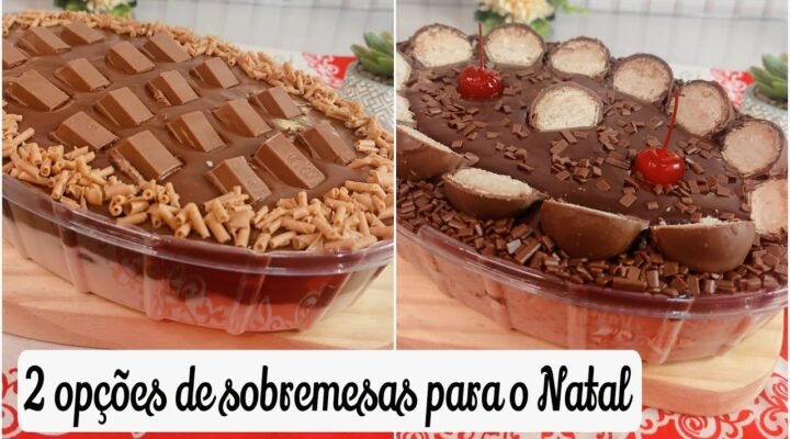 Receitas Deliciosas 2 RECEITAS DE SOBREMESAS CREMOSAS PARA O NATAL E PARA AS FESTAS DE FIM DE ANO – ESPECIAL DE NATAL