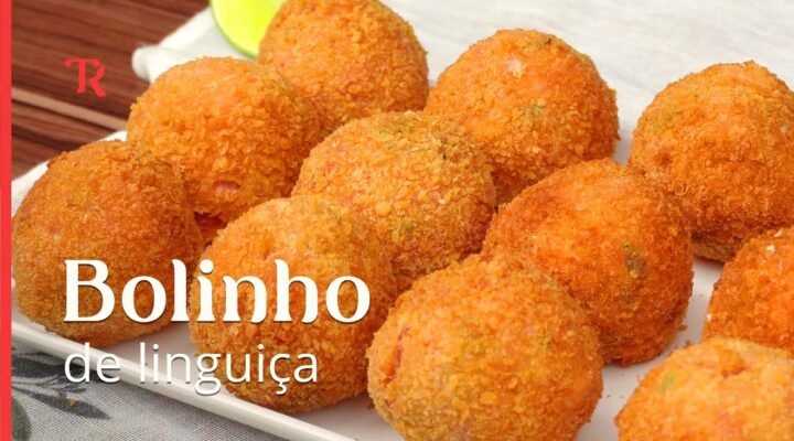 Bolinho de linguiça com queijo super prático e delicioso!