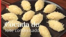 Cocada de leite condensado super fácil e deliciosa, fica crocante por fora e macia por dentro!