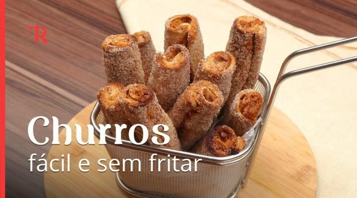 Churros sem precisar fritar! Uma versão mais saudável, mas tão deliciosa quanto a original!