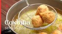 Fiz essa coxinha sem massa e sem ovos, super fácil e deliciosa!