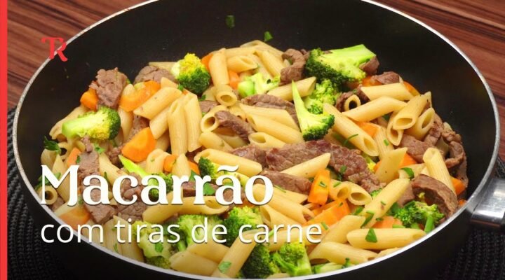 Macarrão com legumes pronto em minutos, perfeito para o seu almoço ou jantar!