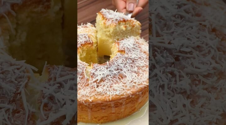 BOLO DE COCO. #shorts #receita #receitadoce #bolo #coco #receitasimples