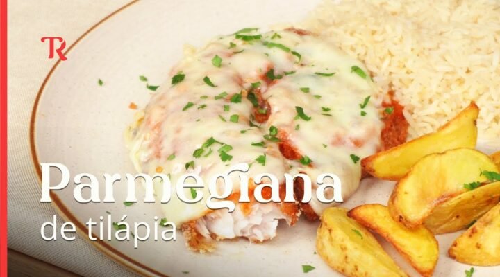 Aprenda a fazer esse filé de tilápia à parmegiana, não sobra nada aqui em casa.