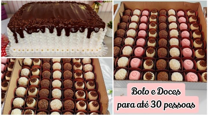 Receitas Deliciosas FAZENDO ENCOMENDA DE BOLO DE ANIVERSÁRIO E DOCINHOS PARA ATÉ 30 PESSOAS