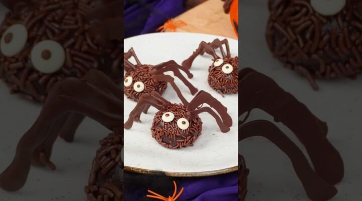 BRIGADEIRO ESPECIAL DE HALLOWEEN. #shorts #receita #sobremesa #brigadeiro #halloween #receitafácil