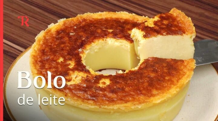 Como fazer o bolo de leite ou bolo mole de liquidificador, super fácil e rápido!