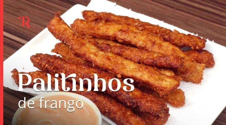 Como fazer palitinho de frango com queijo delicioso e super fácil de preparar!