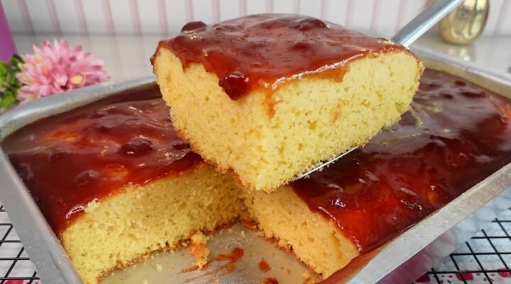 Receitas Deliciosas BOLO DE FUBÁ COM GOIABADA FOFINHO E SIMPLES DE FAZER